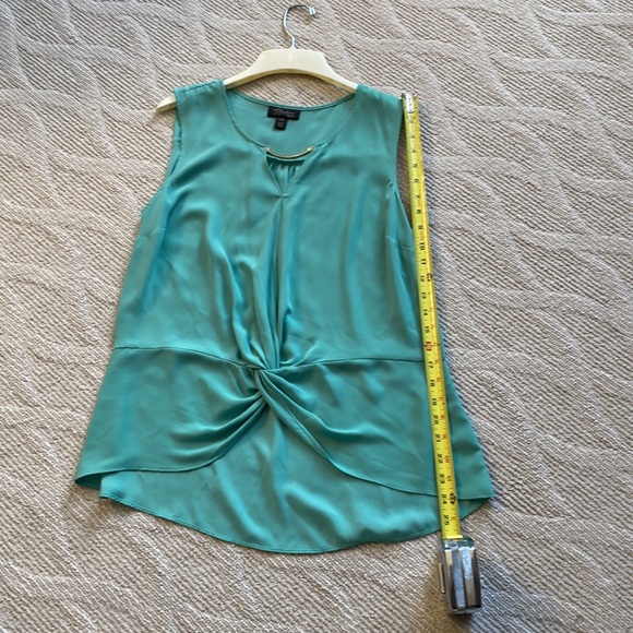 **2 for 20**Thalia Sodi Light Green Sleeveless
Blouse with Silver Metal Accent - Picture 8 of 13